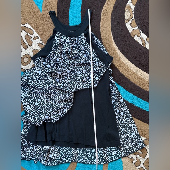 Black and White Polka Dot Tank Top - Picture 6 of 8